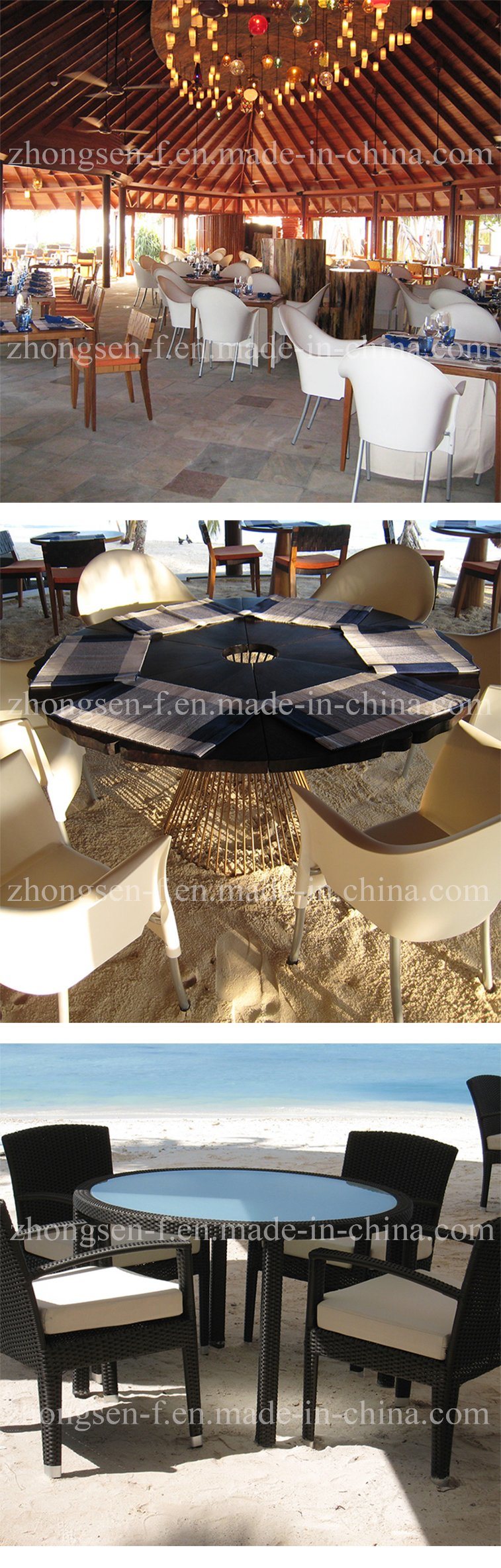 Southeast Asian Style Outdoor Furniture Restaurant Tables and Chairs