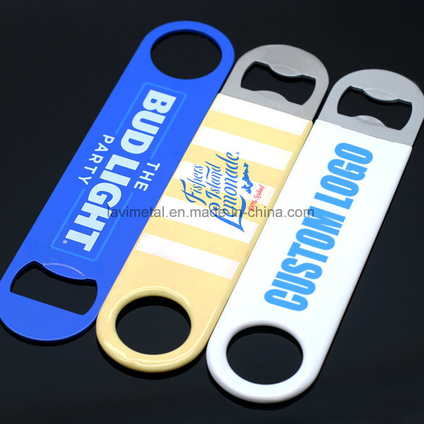 Custom Promotion Full Color Printed Stainless Steel Beer Bottle Opener