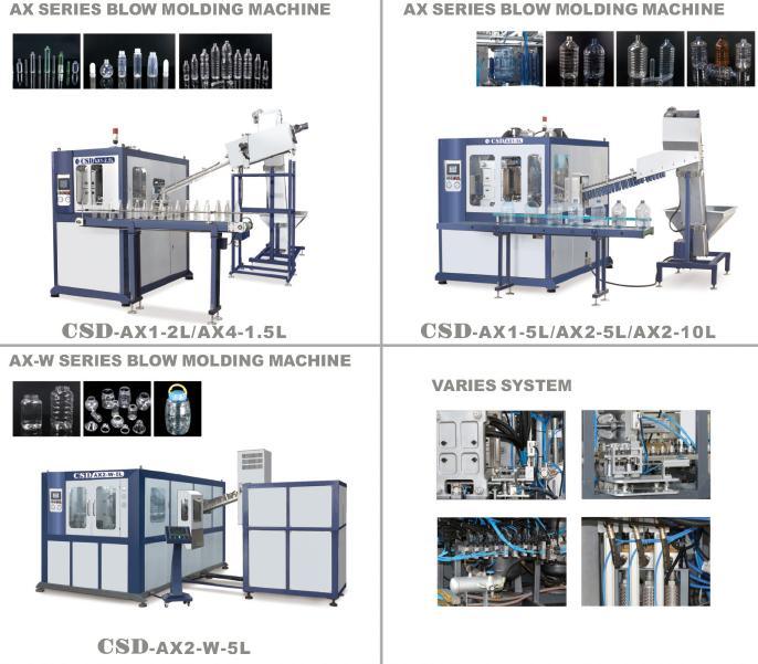 CE Approved with Ax Down Blow Series Automatic Blow Molding Machine (CSD-AX1-2.5L)