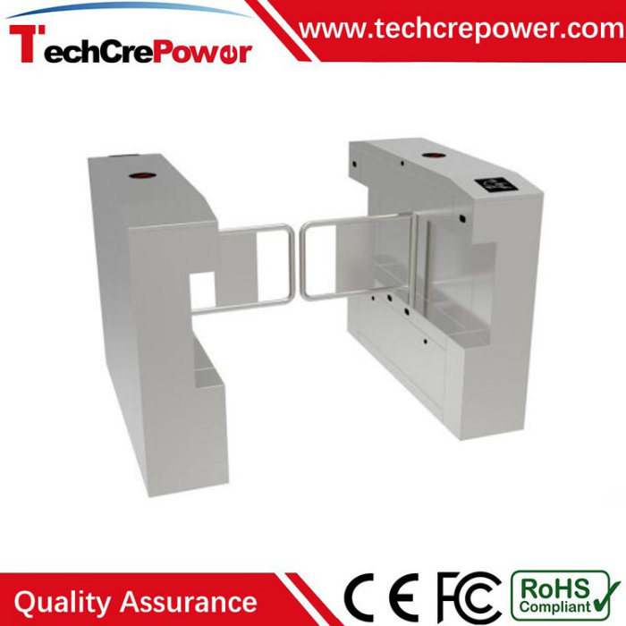 E343 Swing Gate Wide Pathway for Pubic Security Verifiable 304 Stainless Steel