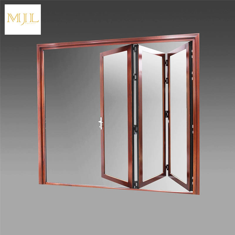 Latest Designs Front Aluminum Alloy Glass Folding Door