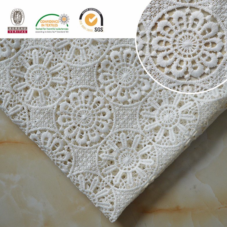 Newest Popular Lace Fabric Wtih Neat Floral Pattern, Textile and Bridal E20044