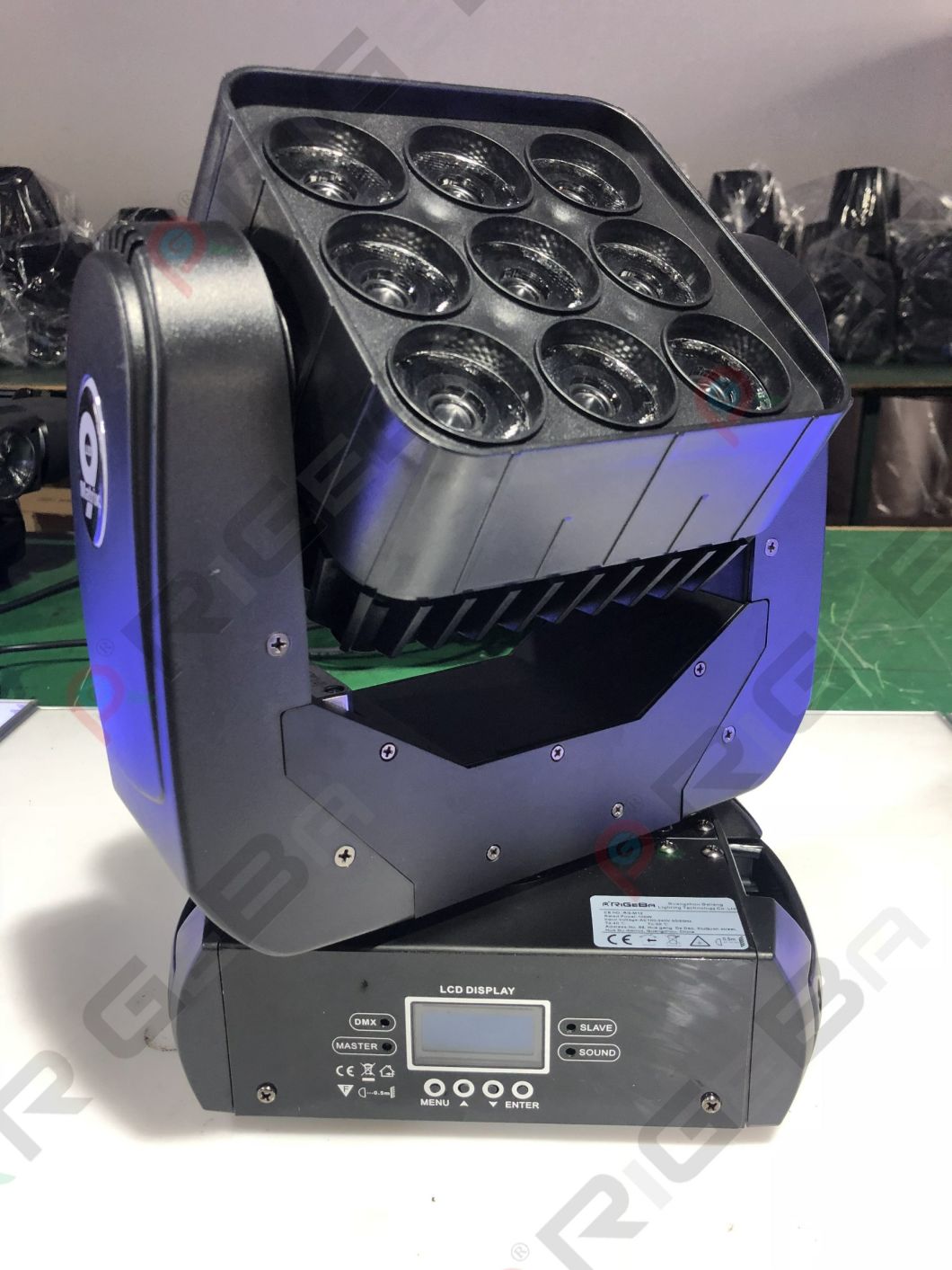 9*10W LED Beam Moving Head Wash Stage Matrix Light