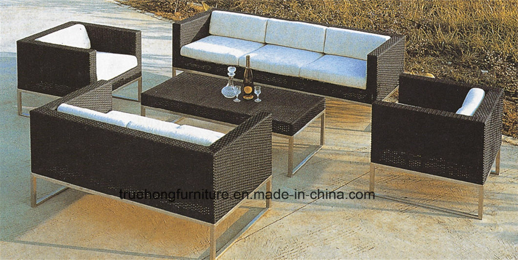 Hotel Outdoor Dining Sets PVC Rattan Outdoor Furniture Outdoor Stretching Furniture UV Resistant Furniture Outdoor Casual Furniture