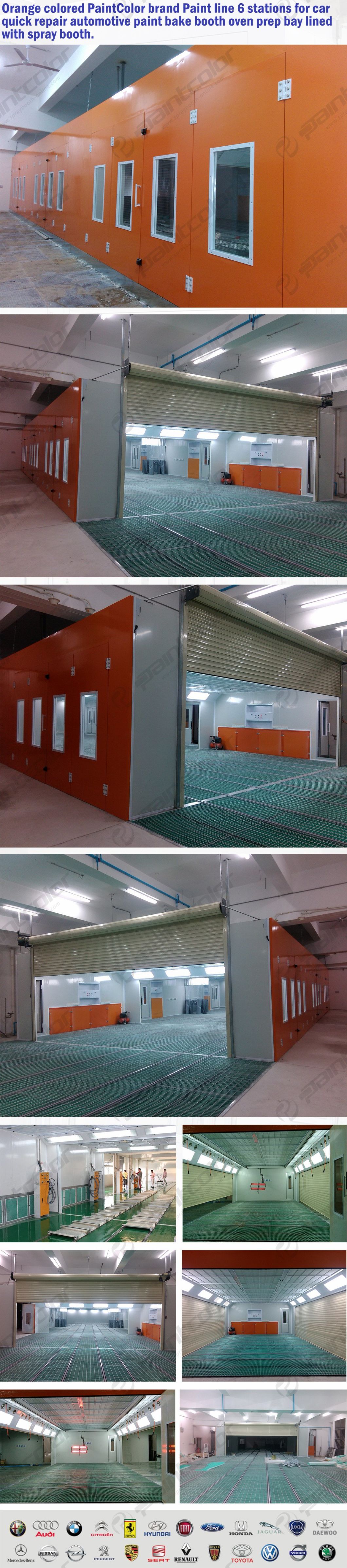 China Combination Spray Booth Paint Booth Auto Spray Paint Booth with Customized Design