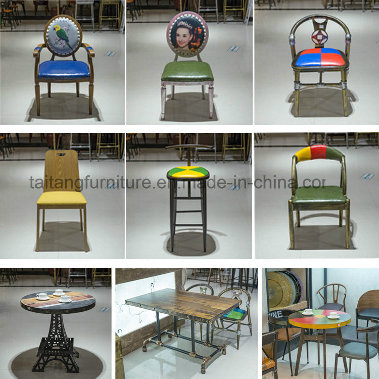 Special Theme Restaurants and Bar Archaize Industrial Style Table and Chair