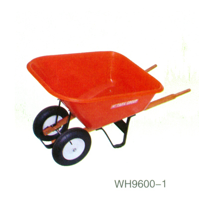 Farm Tools Double Wheels 80L Heavy Duty Zinc Plated Wheelbarrow (WB6430)