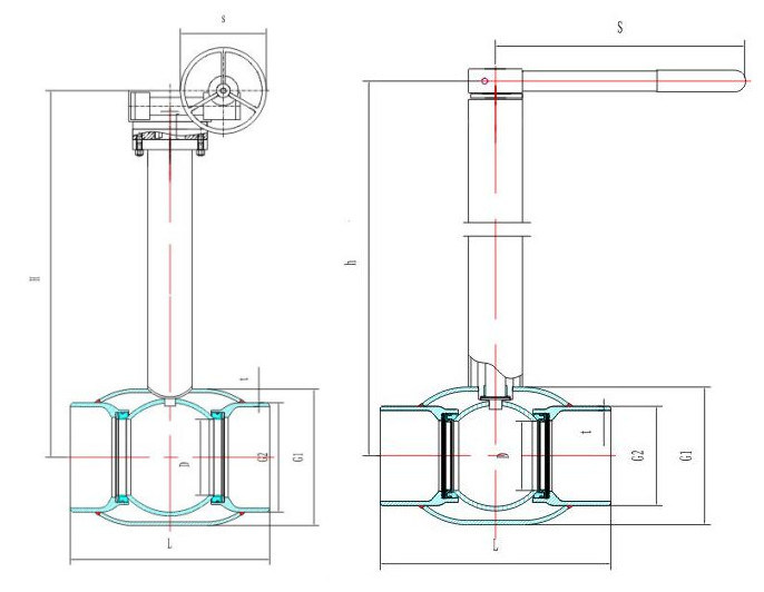 GOST All Welded Long Stem Ball Valve for Underground Installation