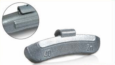 Clip on Zinc Wheel Balance Weight