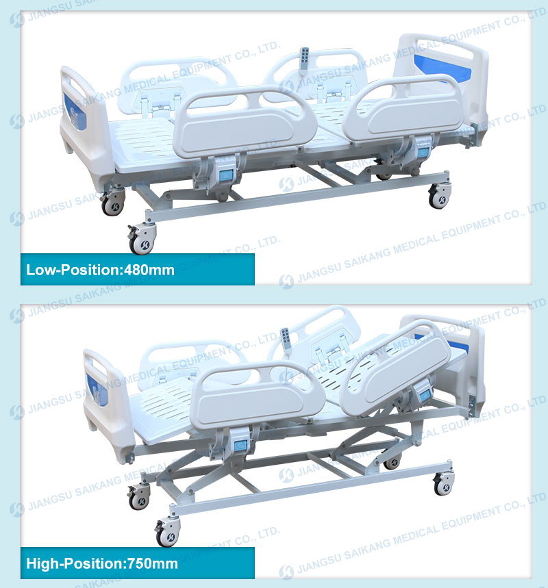 Sk001-8 ABS 5 Functions Electric Hospital ICU Patient Clinic Bed