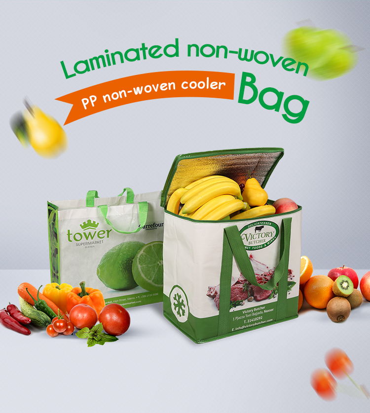 Large Reusable PP Non Woven Laminated Shopping Bag