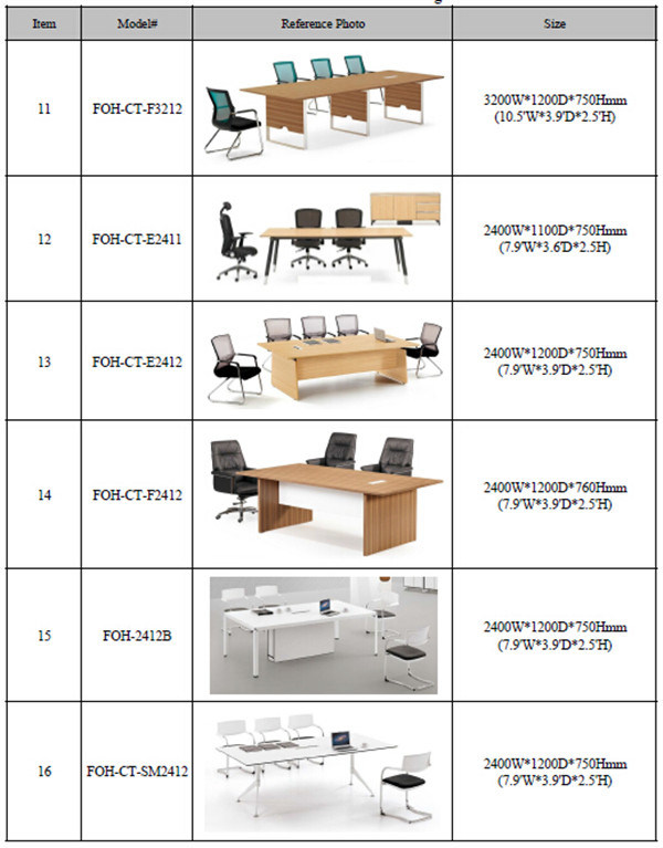 Top Quality Modern Conference Room Table in Guangzhou (FOH-AM3614)