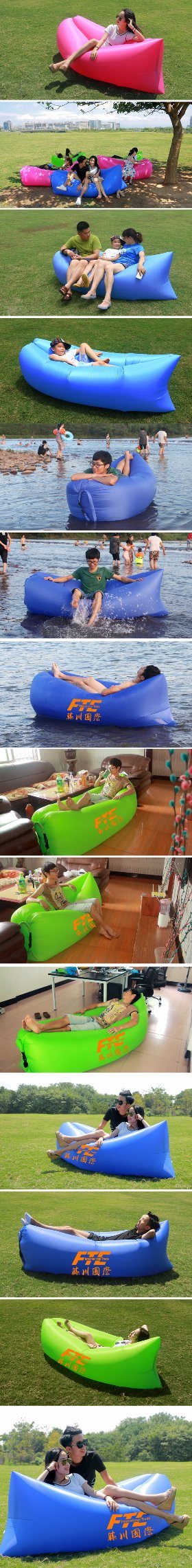 Hammock Air Lazy Sofa Inflatable Banana Sleeping Bags