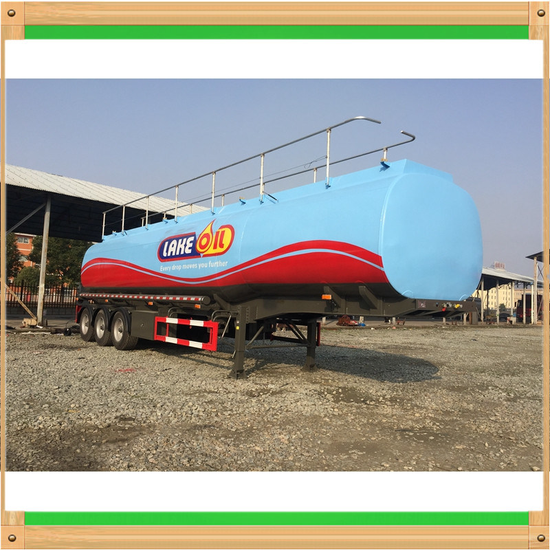 Thickness Steel Body Lined with Plastic Media Asphaltum Tank Tailer