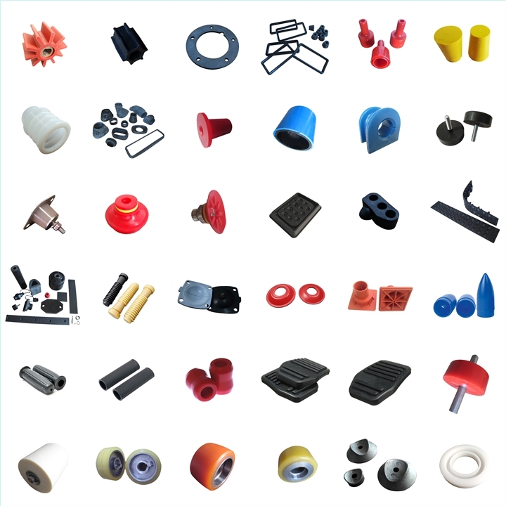 OEM Cusomized Molded Rubber Parts / Replacement Mould Rubbere Products