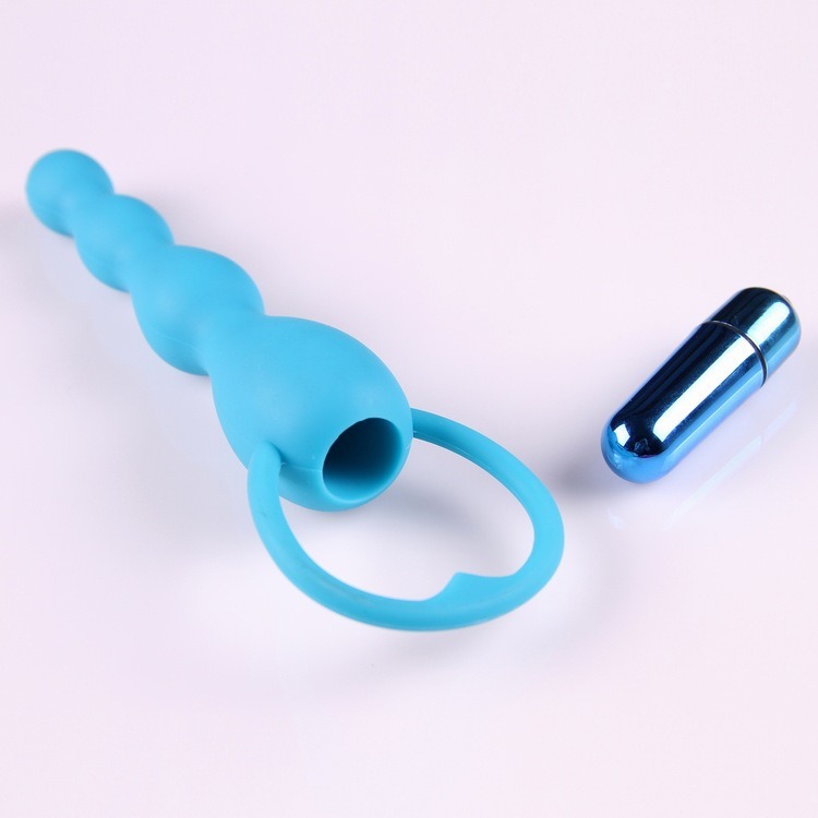 Wholesale Female Sex Toy Pussy Massager Vibrating Silicone Anal Plug