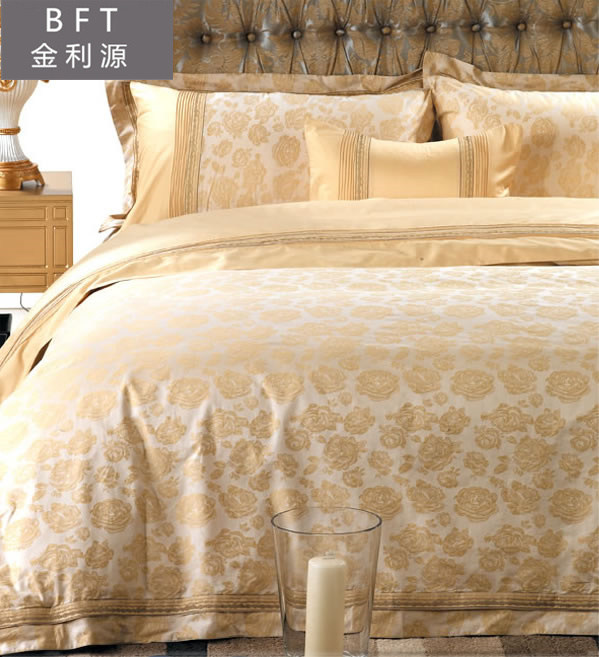Cotton Jacquard White Hotel Comforter Cover/ Home Bedding in Set