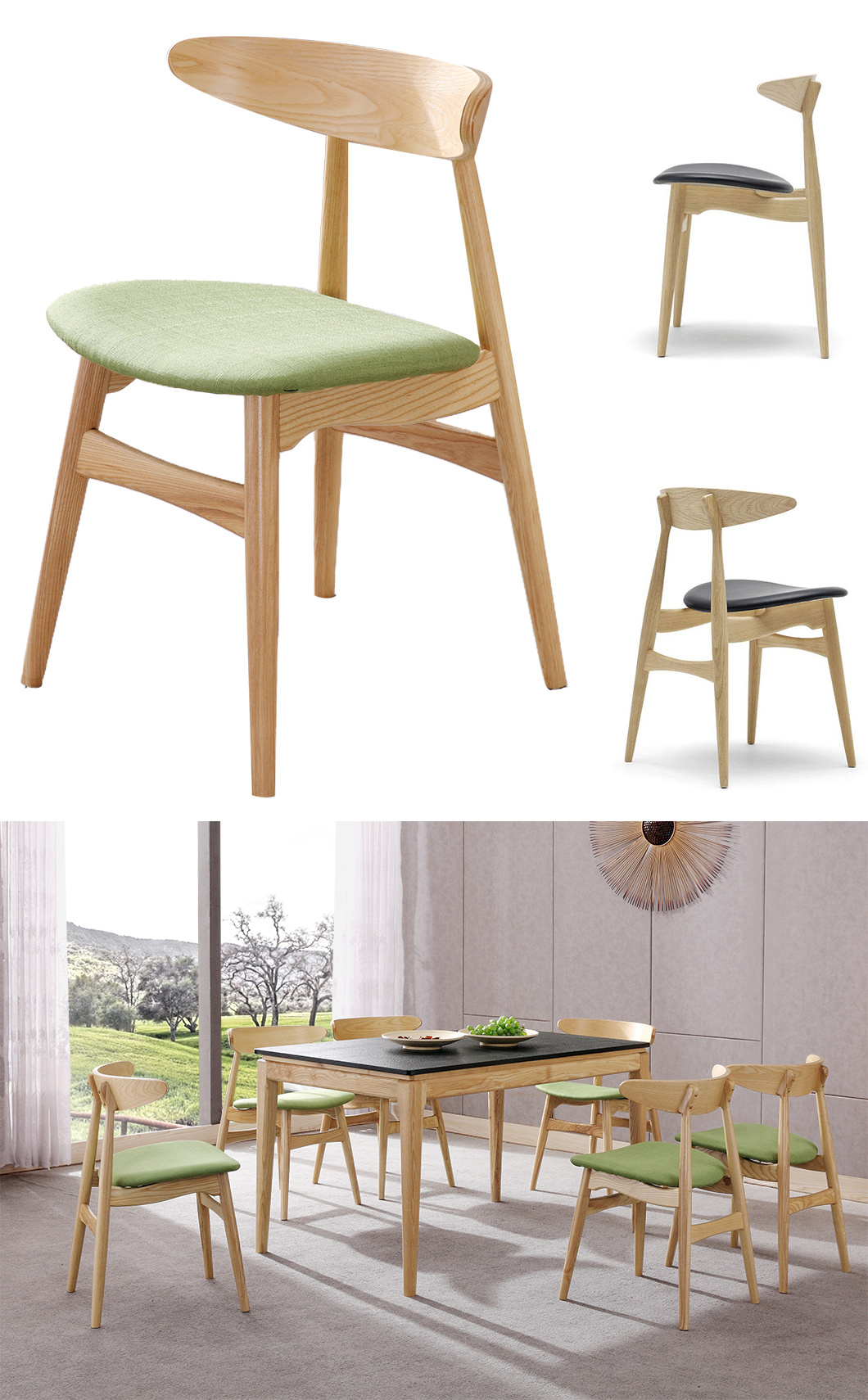 Modern Wooden Dining Room Furniture Dining Chair for Restaurant Furniture