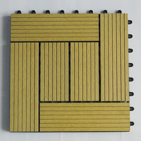 WPC Extrusion Decking/Wood Rubber Deck Tile/Swimming Pool Deck Tiles (30S30-1)