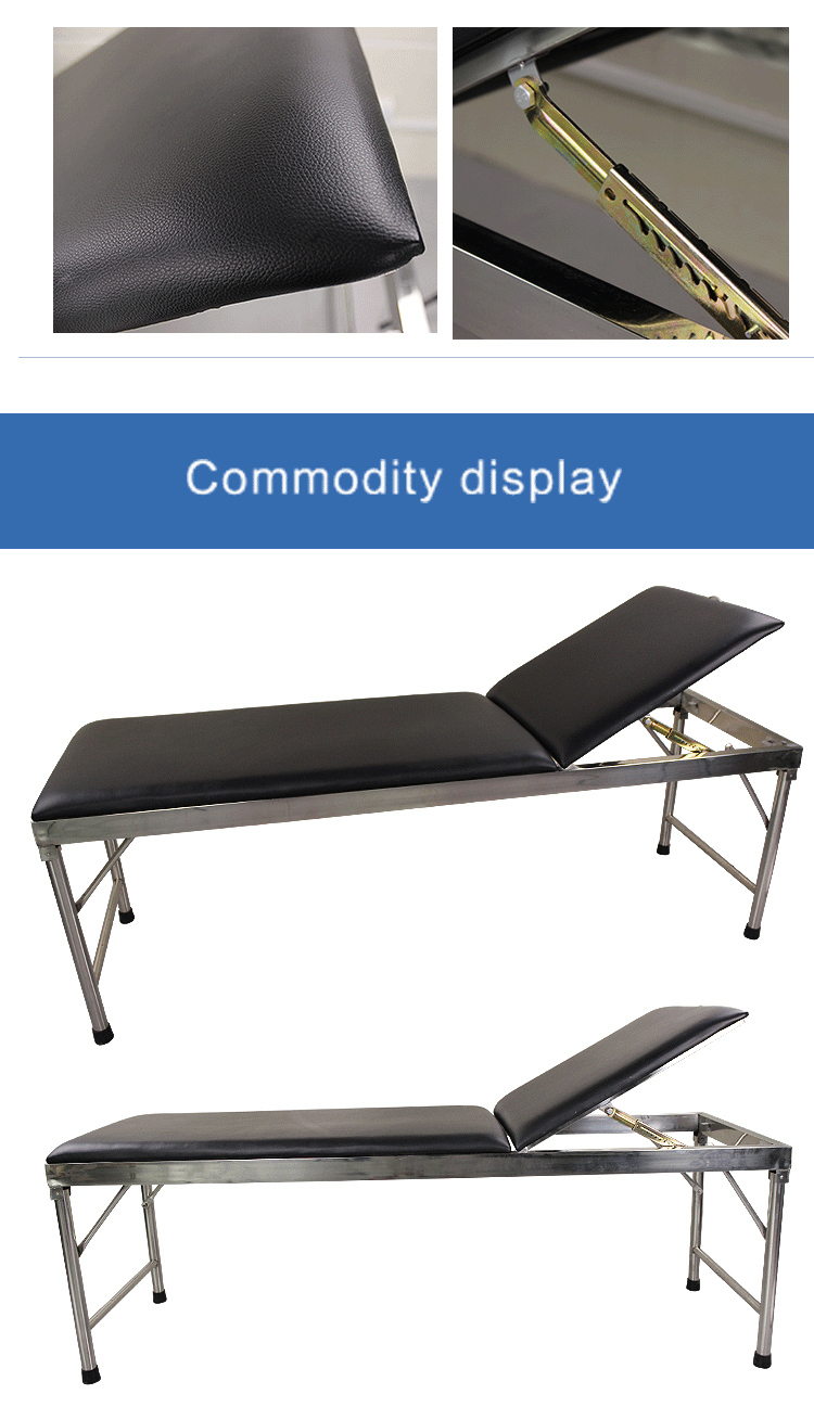 Hospital Furniture Stainless Steel Patient Examination Table Medical Bed Couch (Slv-B4013s)