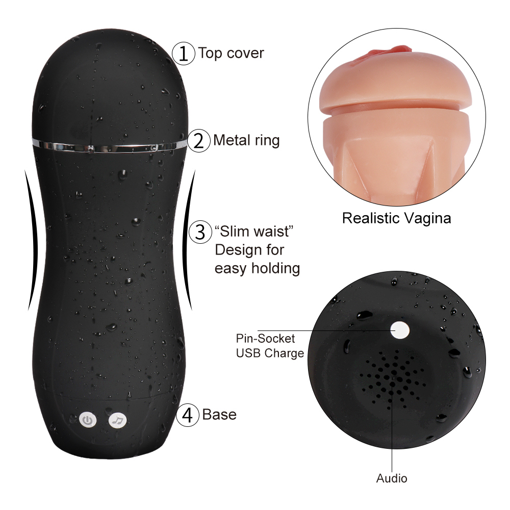 USB Rechargeable Strong Vibration with Invoice Male Masturbation Sex Product