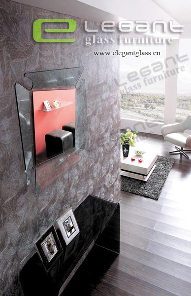 Bath Accessories Mirror with Wall