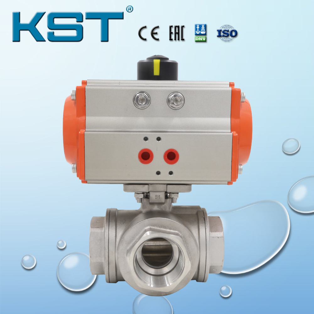Stainless Steel Pneumatic Ball Valve with Solenoid Valve
