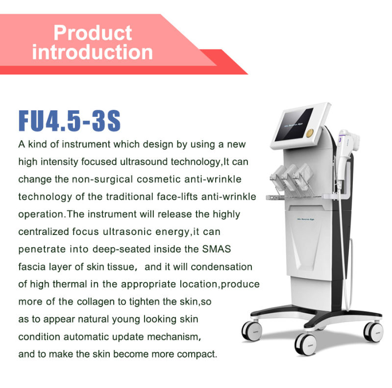 2015 CE Approved Skin Rejuvenation and Skin Tightening Hifu Beauty Machine (Fu4.5-3s)