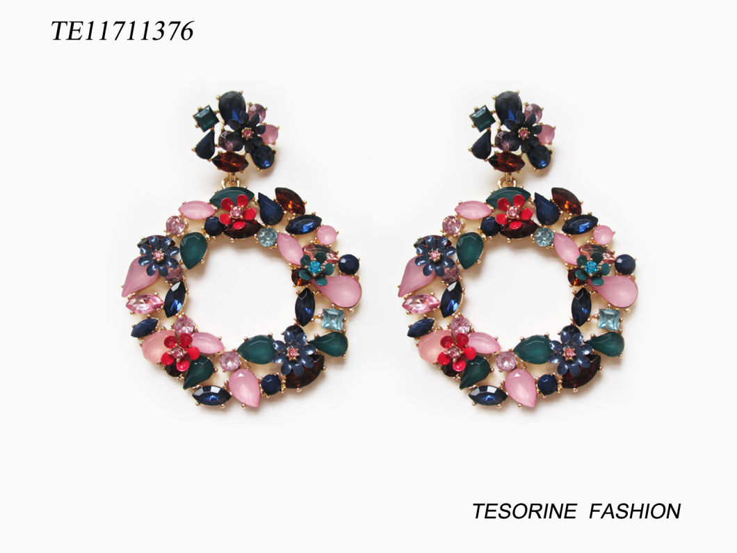 New Vintage Fashion Gem Earrings Jewelry