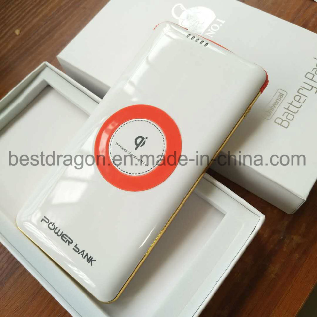 10000mAh Mobile Wireless Charging Power Bank Receiver for iPhone and Android