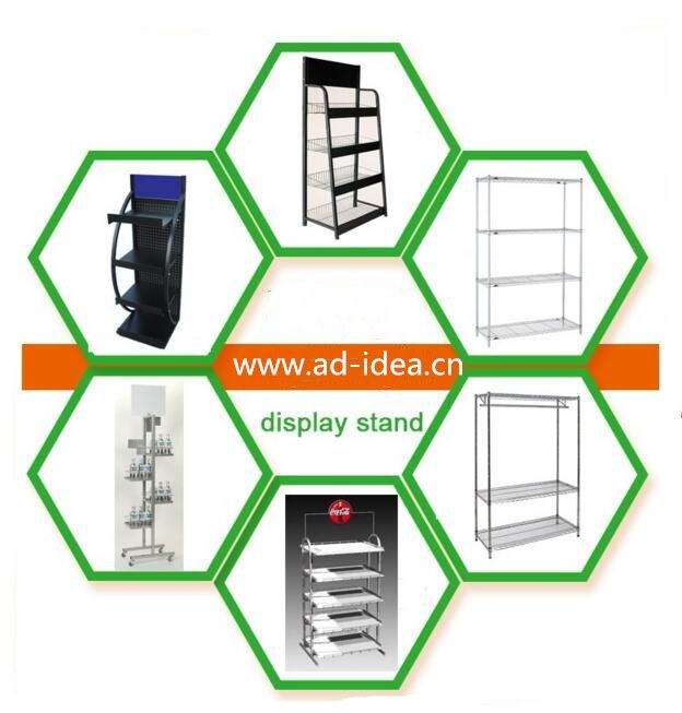 Detachable Advertising Display Metal Wire Rack Display Stand