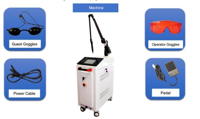 Professional Q Switched ND YAG Laser Tattoo Removal Machine