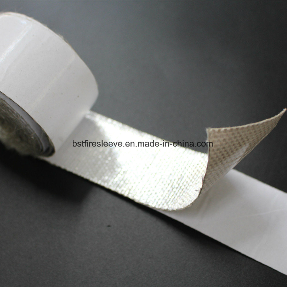 Aluminum Foil Coated Fiberglass Heat Reflective Tape with Adhesive