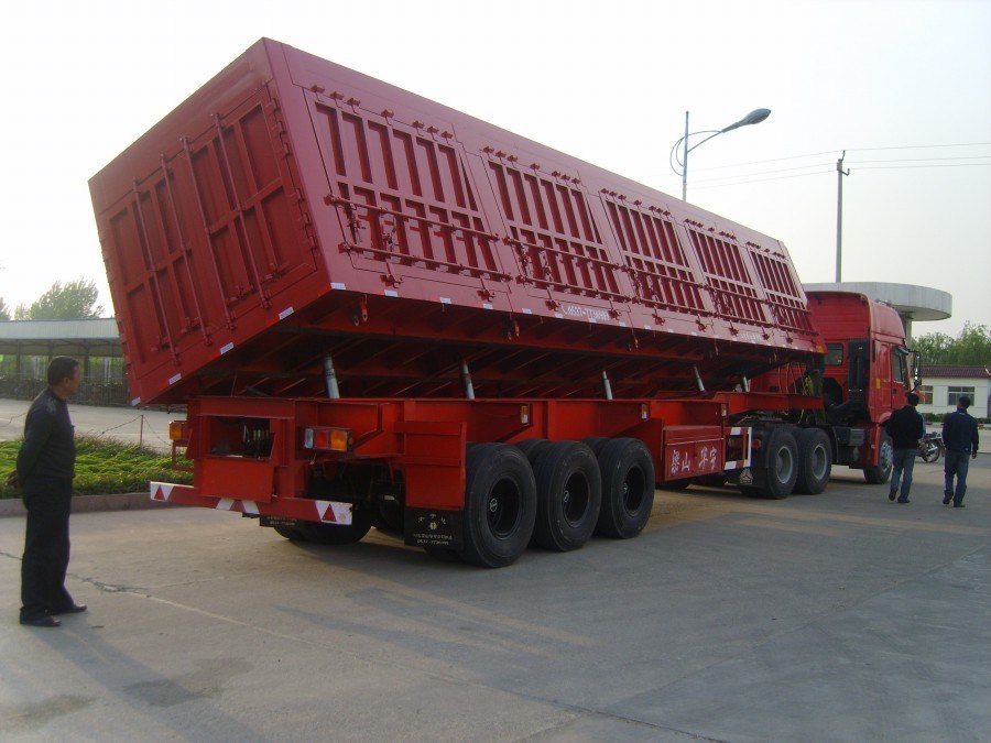 China Tractor Rear Dumper Semi Trailer