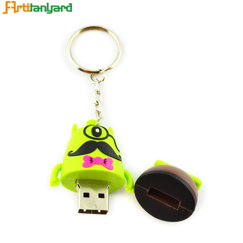 Custom Design USB Soft Rubber PVC Key Chain