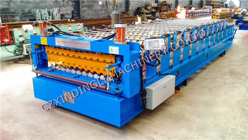 Roof Metal Forming Double Layer Corrugated Sheet Machine