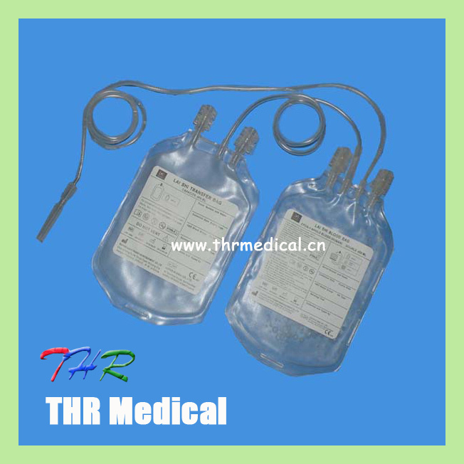 Economical Hospital Disposable Plastic Double Blood Bag