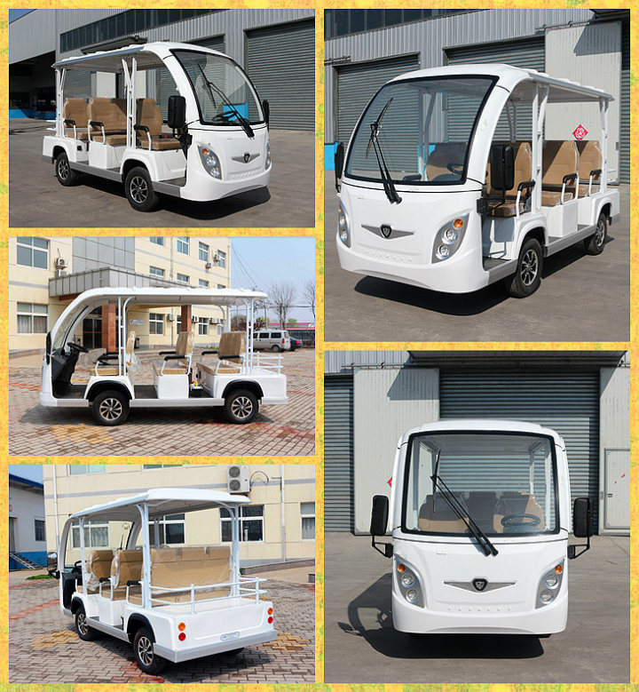 8 Seater Enclosed Electric Sightseeing Bus for Shuttle