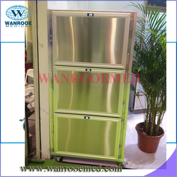 Ga306 Six Bodies Electrical Stainless Steel Moruary Refrigerator