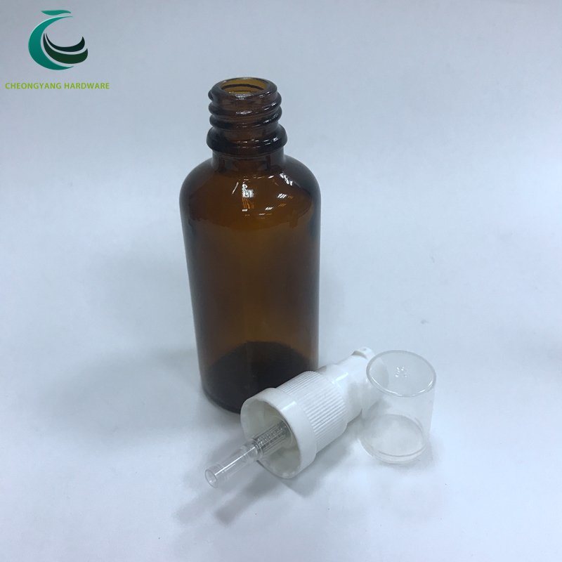 Practical Amber Clear Green Blue 30ml 50ml Glass Dropper Bottle with Lotion Pump Cap