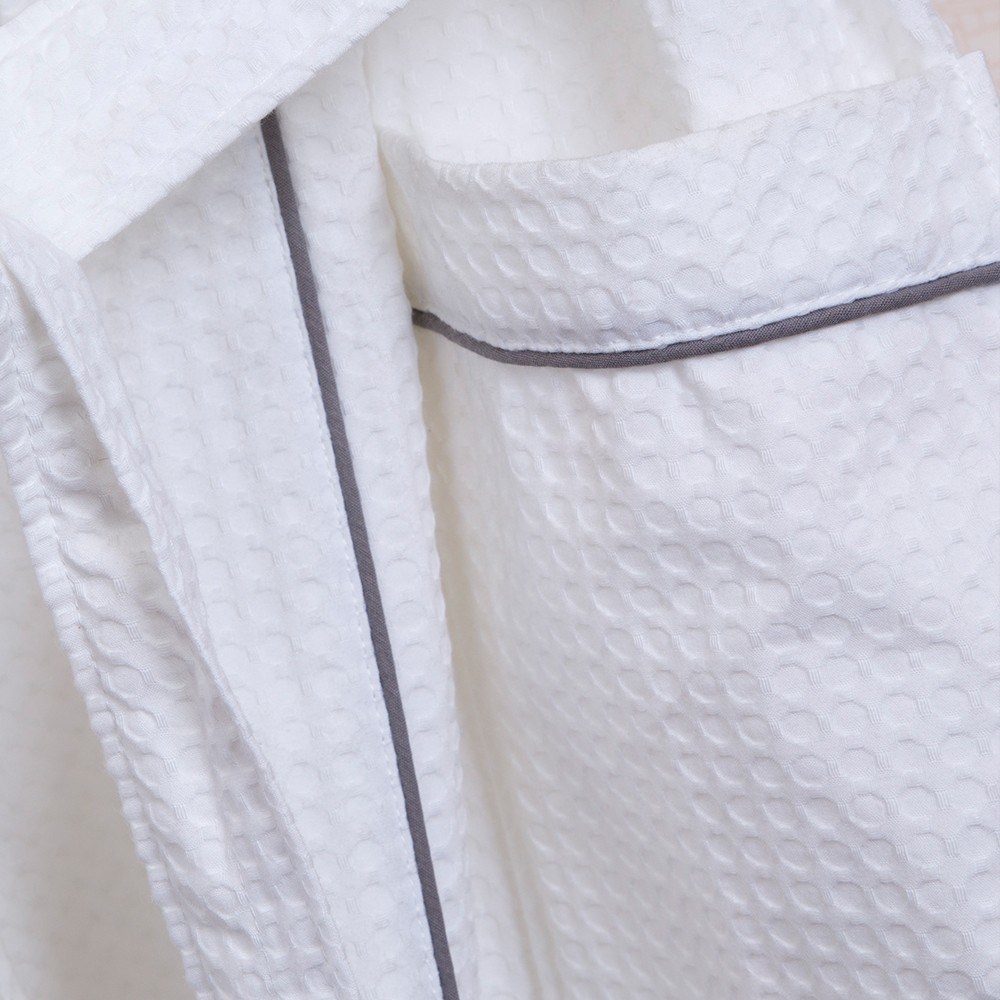 Luxury Hotel Double Layer Waffle Bathrobe with High Quality Cotton