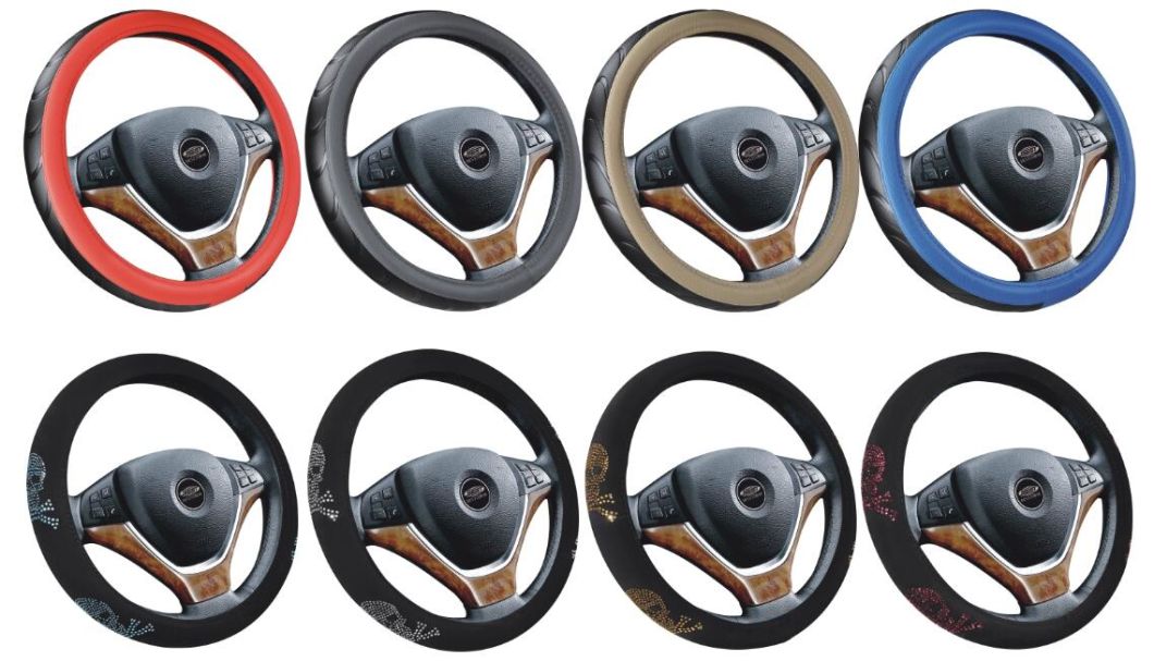 Winter Customize 16 Inch Car Steering Wheel Cover Factory White