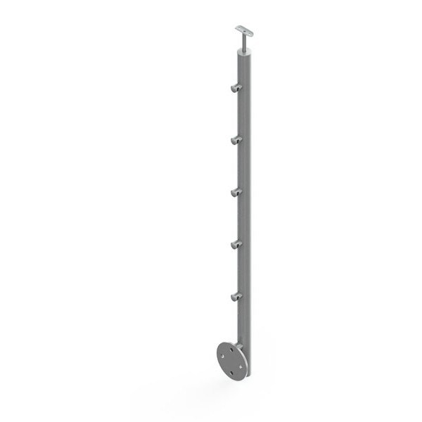 Cambered Stainless Steel Bar Fittings for Balustrade Post/ Handrail Post Design