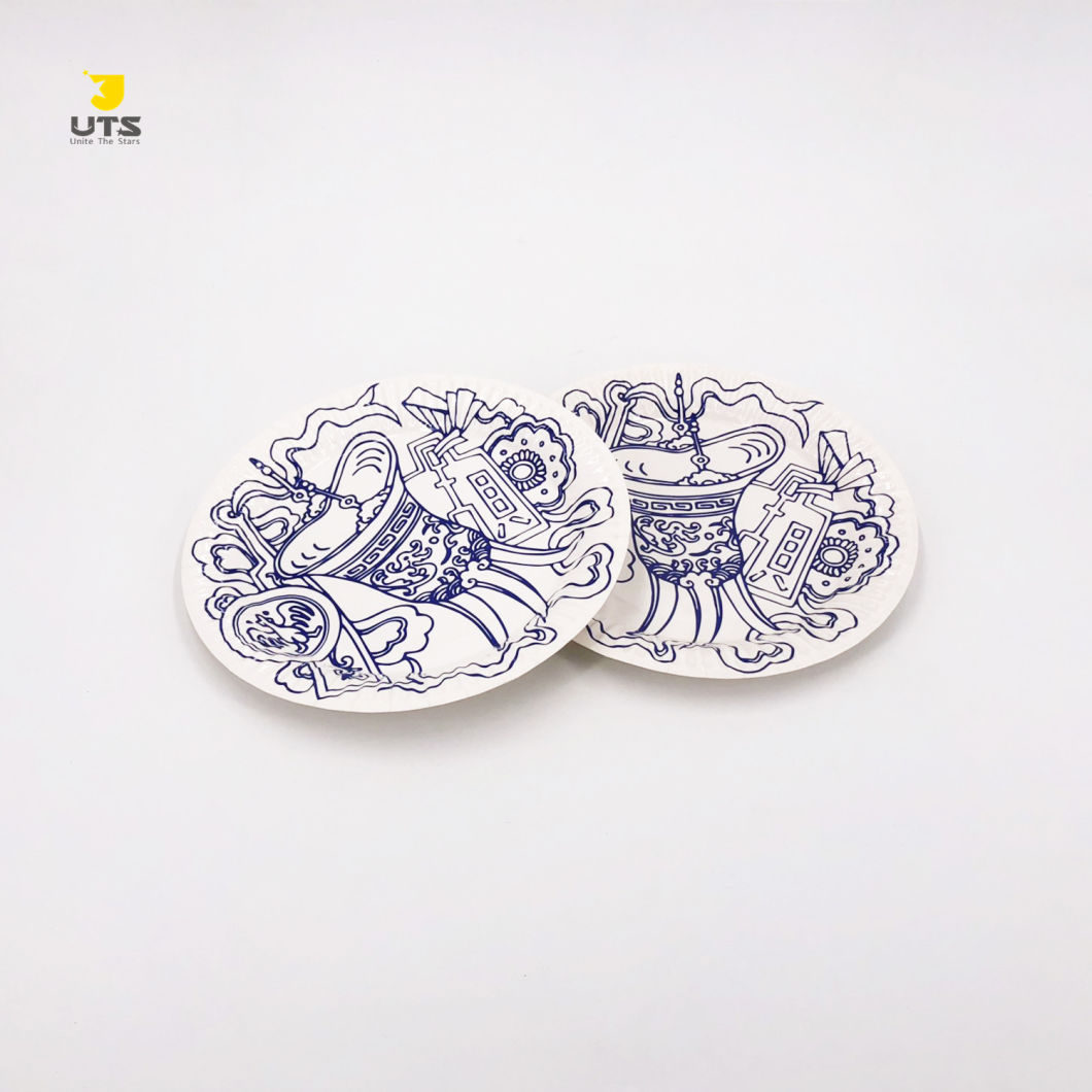 Custom Biodegradable Food Grade Paper Food Plates