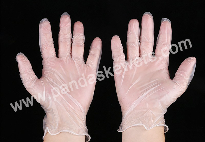 Disposable Clear Powder Free PVC Vinyl Gloves for Medical