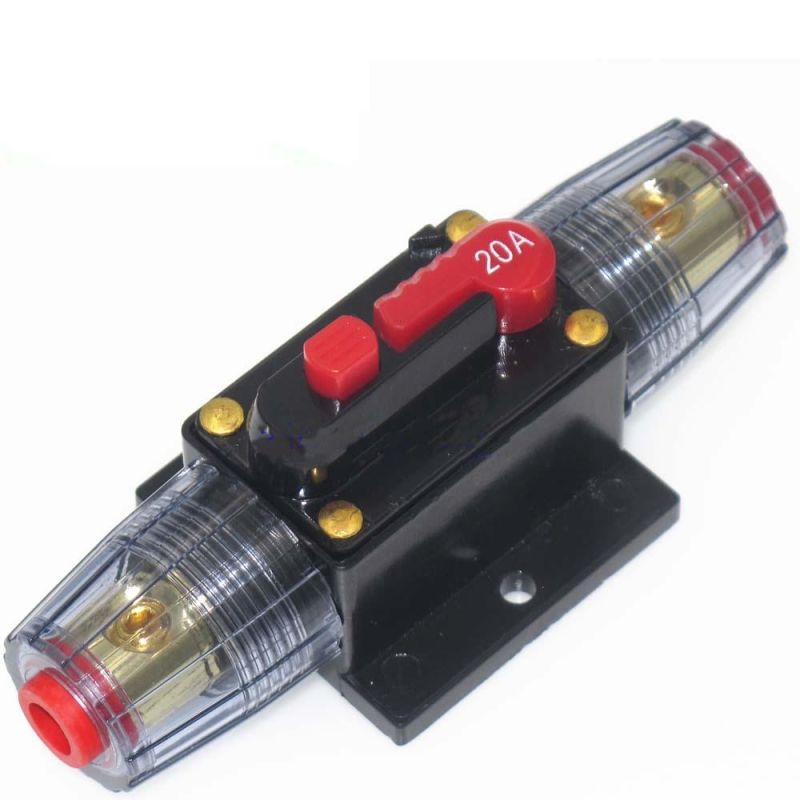 Automobile Audio Fuse Holder Self Recovery Reclosable Car Circuit Breaker for 80A 60A 40A 20A