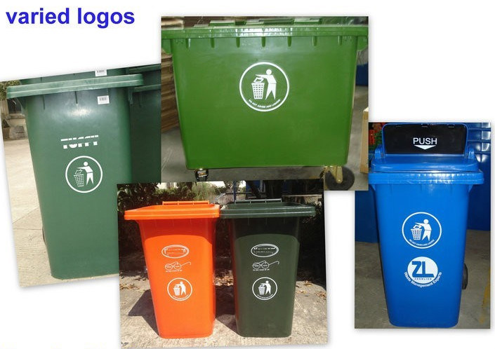 Plastic Public Plastic Pedal Dustbin Trash Cans/Waste Bins