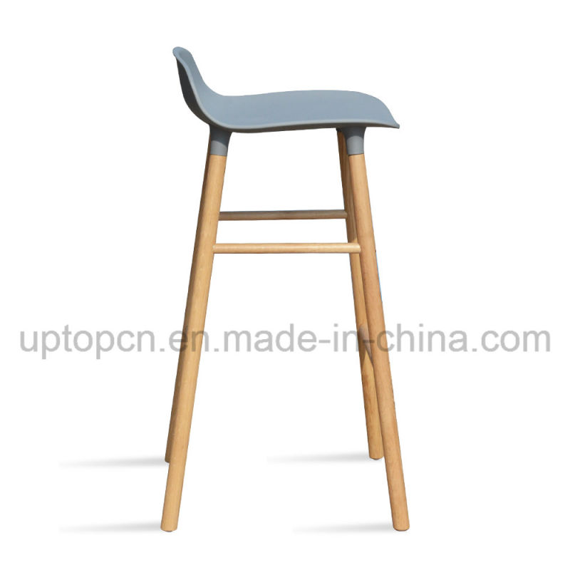Color Available High Bar Stool with Wooden Leg (SP-UBC329)