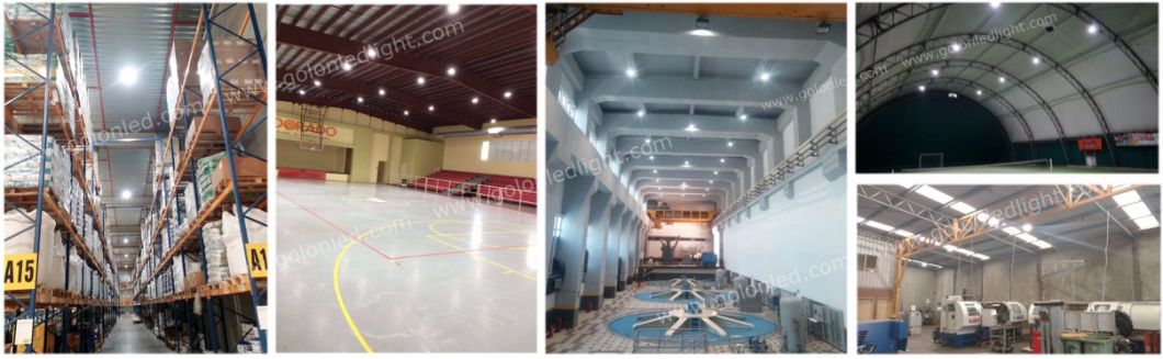Warehouse Factory Workshop Stadium Sport Court 130lm/W Waterproof 150W UFO LED High Bay Lamp