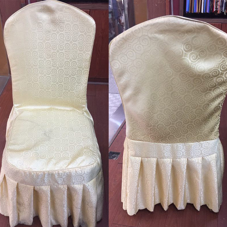 High Quality Elegant Style Wrinkled Hotel Chair Cover